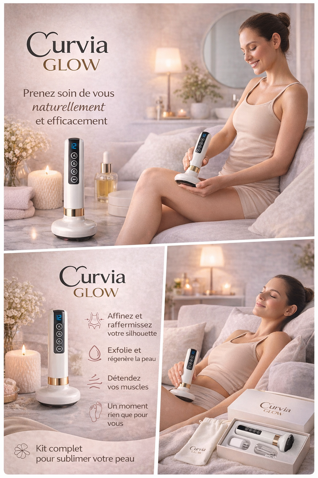 Curvia Glow™ - Masseur anti-cellulite
